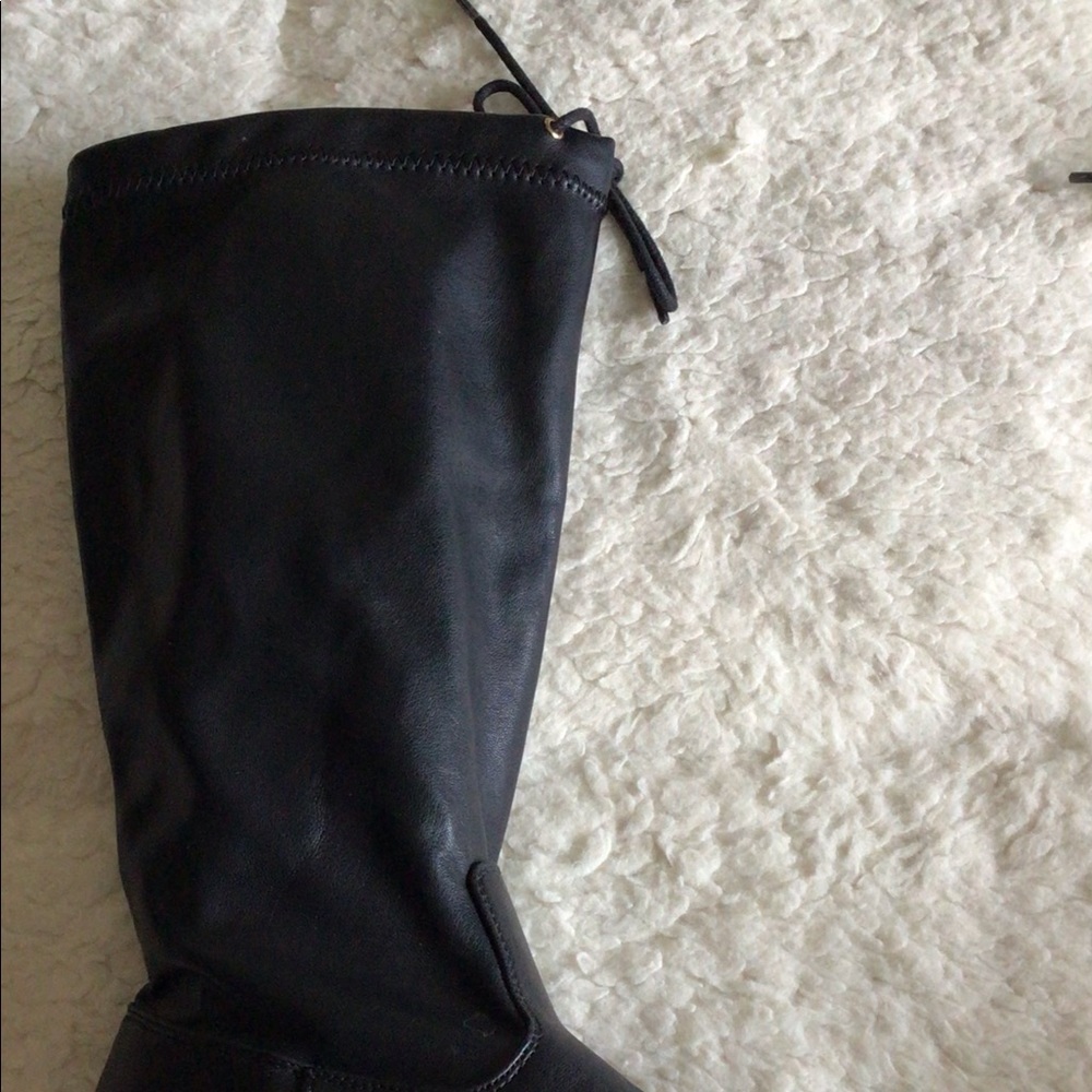 Michael Kors Emma Variation 2-HW Black Drawstring Below the Knee Boots TEENs - Picture 3 of 13